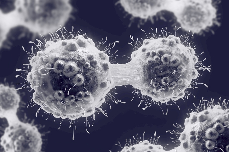 Illustration of a cancer cell.