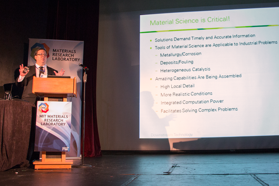 “The current evolution of tools is spectacular,” BP Amoco Chemical Company Senior Research Chemist Matthew Kulzick told the audience the MIT MRL Materials Day Symposium.