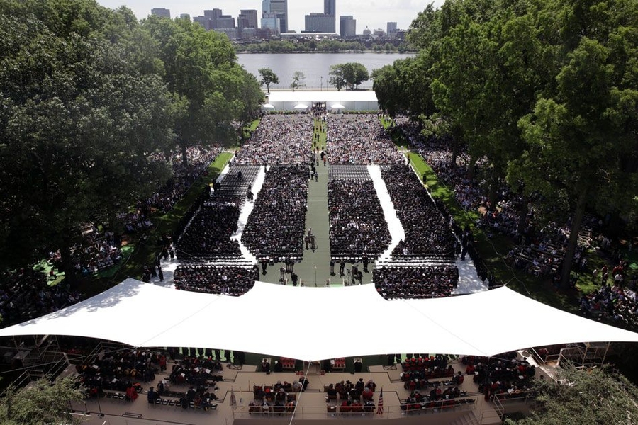 This week, 1,086 undergraduates and 1,905 graduate students received their MIT diplomas under sunny skies on Killian Court. The Doctoral Ceremony took place on June 6, and Commencement (pictured here) was on June 7.