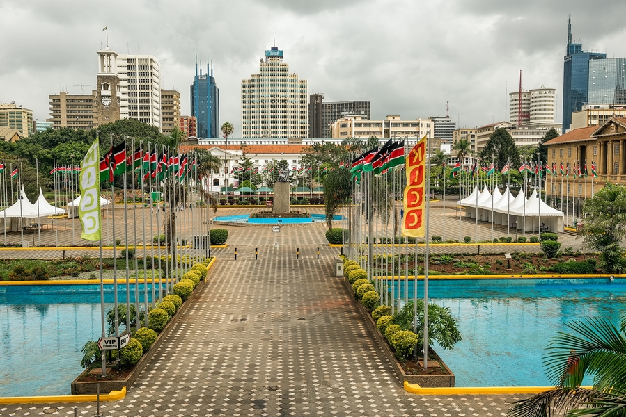 "Reflecting on this history is important," says Mutungo, "because it underscores a central truth of power dynamics: There are many ways in which populations that are not in power can make gains, even when existing societal structures are heavily stacked against them." This image shows the Kenyatta International Conference Center, in Nairobi.