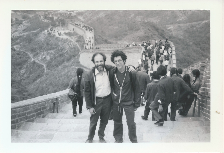 Aron and Dan Bernstein stand on China’s Great Wall in 1980.