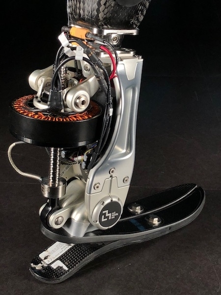 A team of researchers from the Media Lab's Biomechatronics group designed and built the robotic prothesis featured in the new U.S. postage stamp.