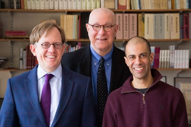 MIT Asian security studies faculty (left to right) M. Taylor Fravel, Richard Samuels, and Vipin Narang train the next generation of scholars and security policy analysts; counsel national security officials in the U.S. and abroad; and inform policy through publications and frequent contributions to public debates.