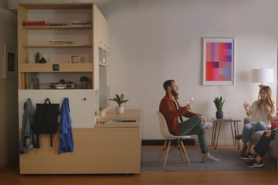 MIT Media Lab spinout Ori is developing smart robotic furniture that transforms into a bedroom, working or storage area, or large closet — or slides back against the wall — to optimize space in small apartments. 
