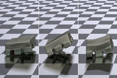 An MIT-invented model efficiently and simultaneously optimizes control and design of soft robots for target tasks, which has traditionally been a monumental undertaking in computation. The model, for instance, was significantly faster and more accurate than state-of-the-art methods at simulating how quadrupedal robots (pictured) should move to reach target destinations.