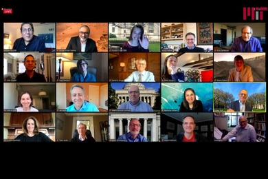MIT’s virtual town hall on May 5 featured 20 MIT administrators and faculty.
