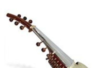 A sarod, played by Ali Akbar Khan.