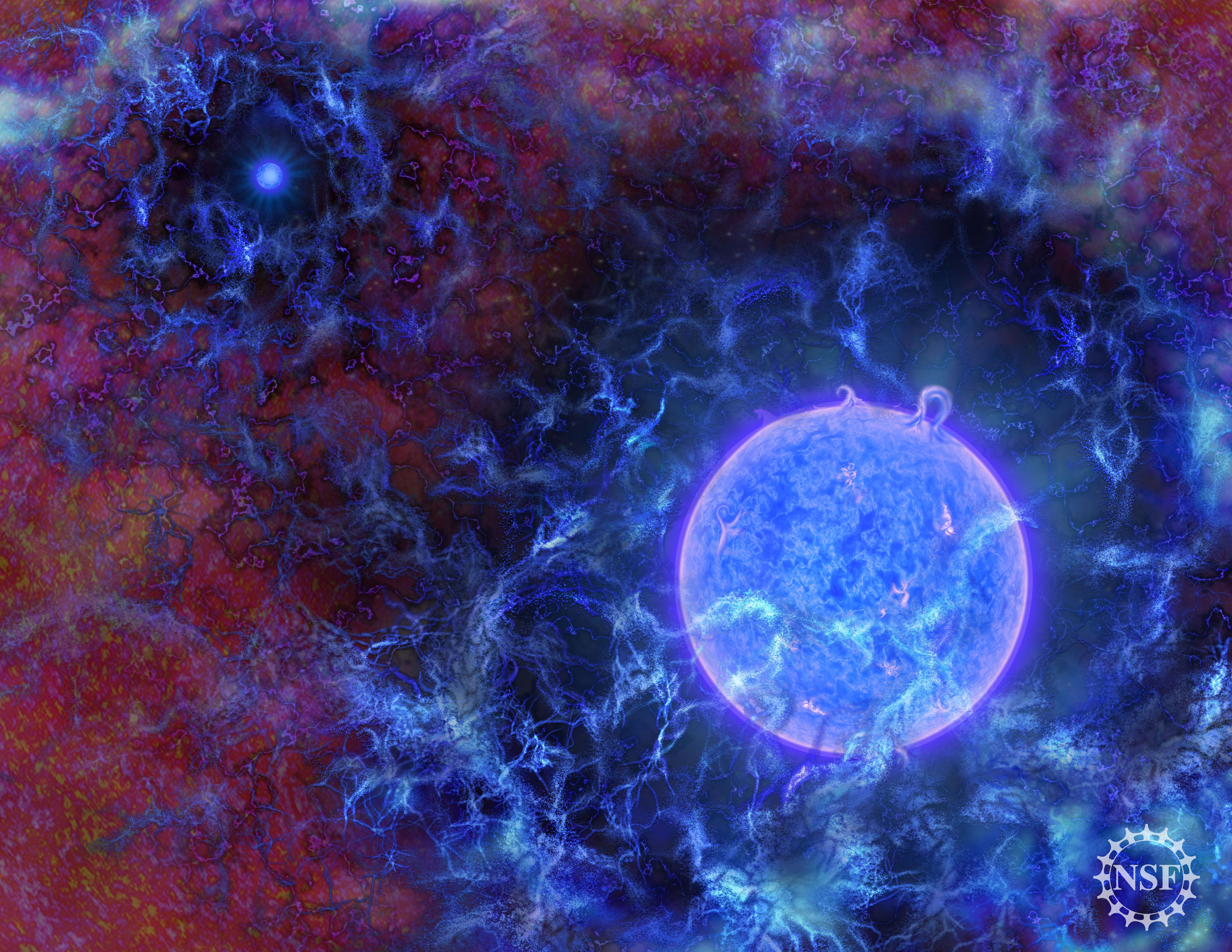 Astronomers detect earliest evidence yet of hydrogen in the