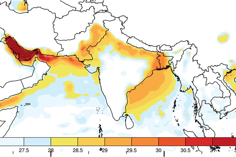 relative humidity world map