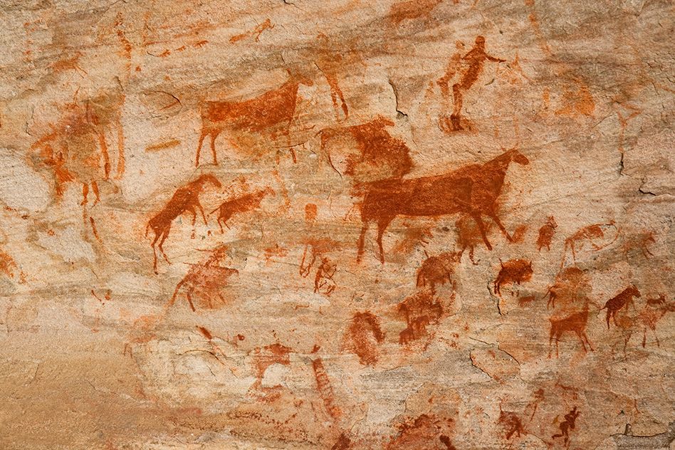 real caveman paintings        
        <figure class=