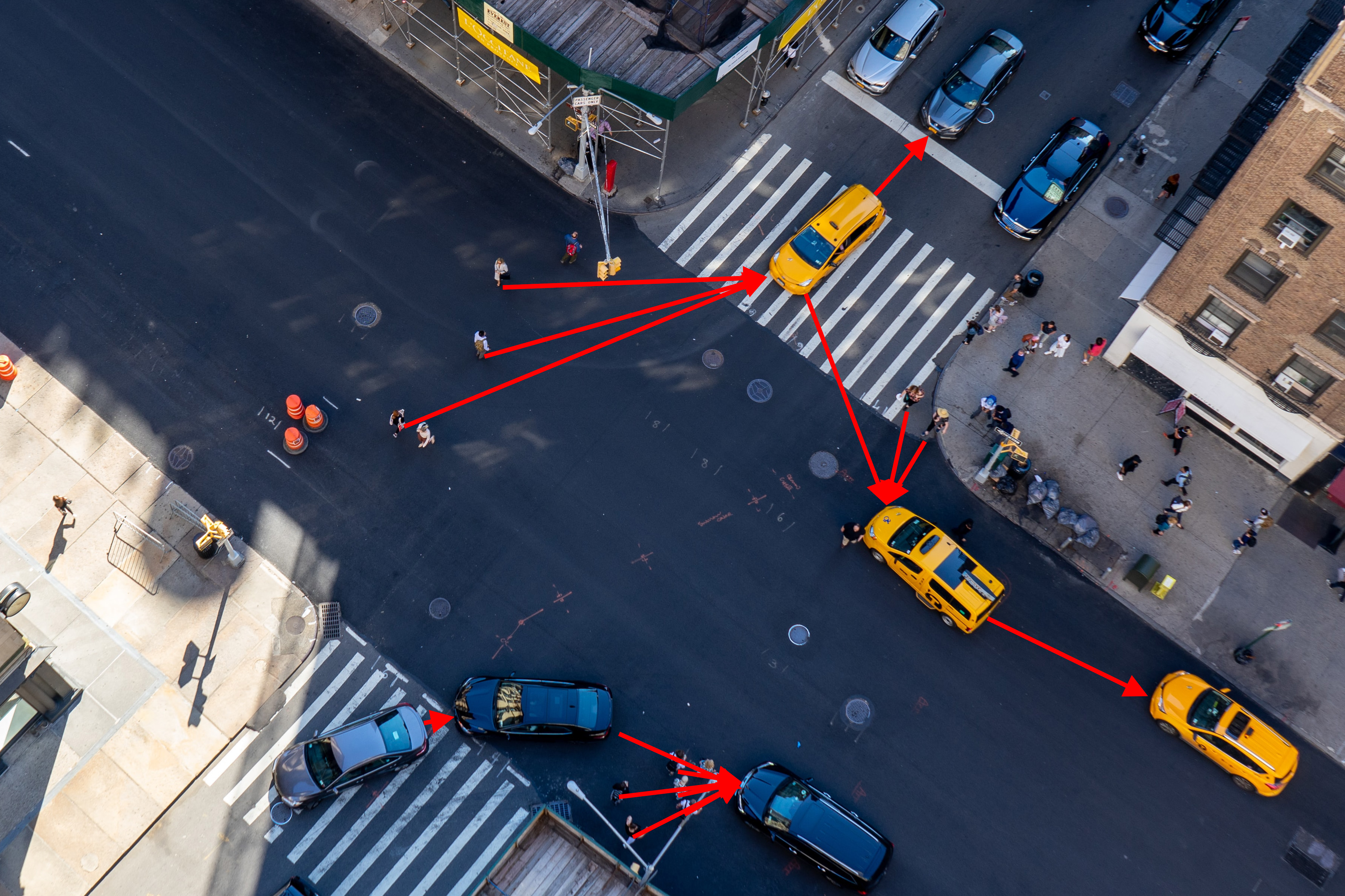 Realistic Pedestrians and Traffic 