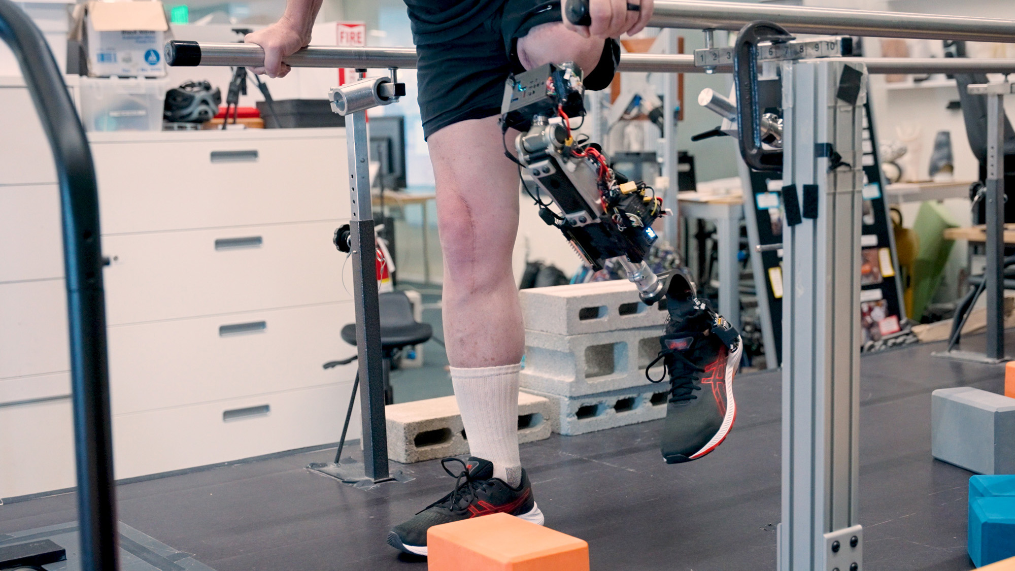 bionic knee on a man