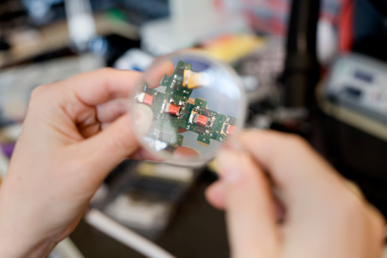 Inside the robot pebbles