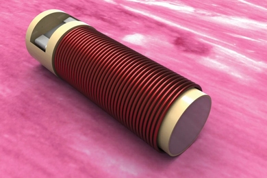 Tiny biochemical sensor that can be implanted in cancer tissue during an initial biopsy.