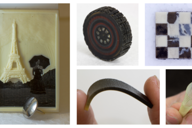 MultiFab has been used to print smartphone cases, light-emitting diode lenses, fiberoptic cables, and other items. The printer has a range of applications in consumer electronics, microsensing, medical imaging, and other fields. 