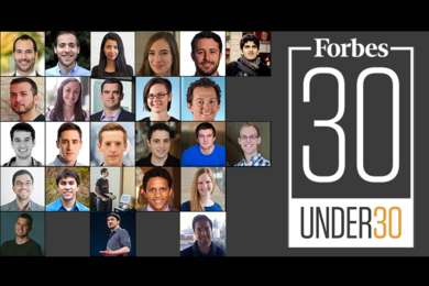 MIT affiliates were well represented in the 2016 Forbes 30 Under 30, honoring young leaders. 