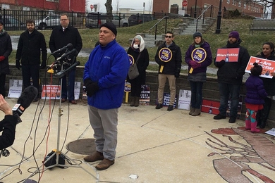 “I feel very happy today. The most fabulous gift that I have in my life is to be with my family,” Francisco Rodriguez said at a Dec. 22 press conference in Bellingham Hill Park in Chelsea, Massachusetts. 