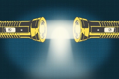 Scientists at MIT, Harvard University, and elsewhere have now demonstrated that photons can be made to interact — an accomplishment that could open a path toward using photons in quantum computing, if not in light sabers. 
