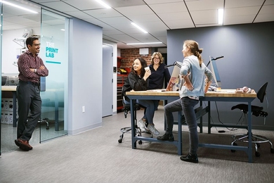 The Engine’s team of 21 full time employees helps the entrepreneurs it invests in commercialize their transformative technologies.