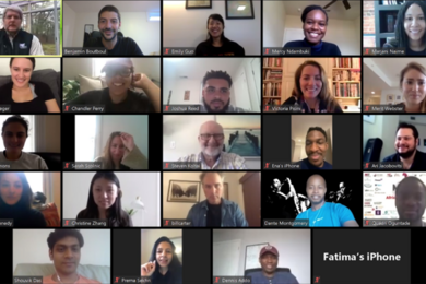 "This was definitely one of the highlights of my MBA," said Benjamin Boutboul, grad student in MIT Sloan and a leader of the 40-participant Africa Takes On Covid-19 virtual hackathon. "I am so proud of us and what we all accomplished together."