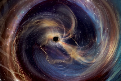 A collision of two black holes