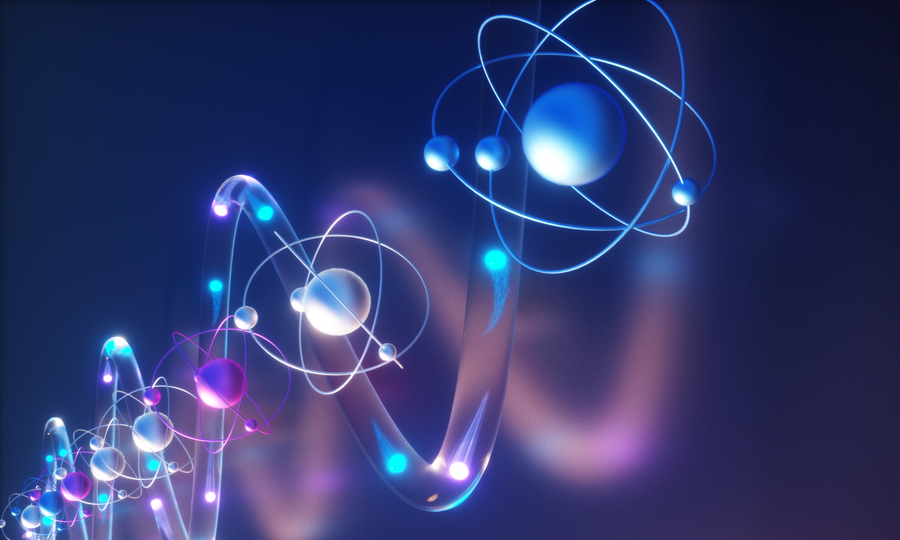 Photon traveling through curly processors
