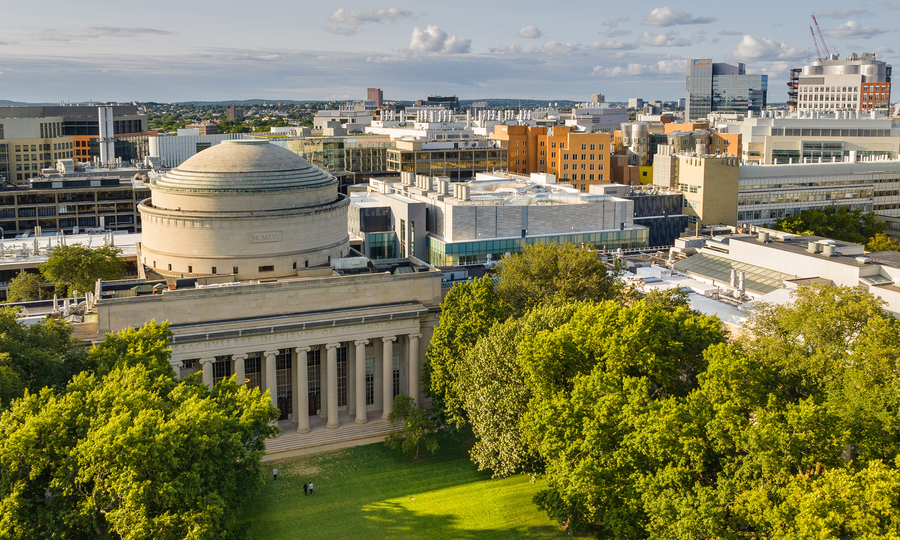 Aerial view of campus