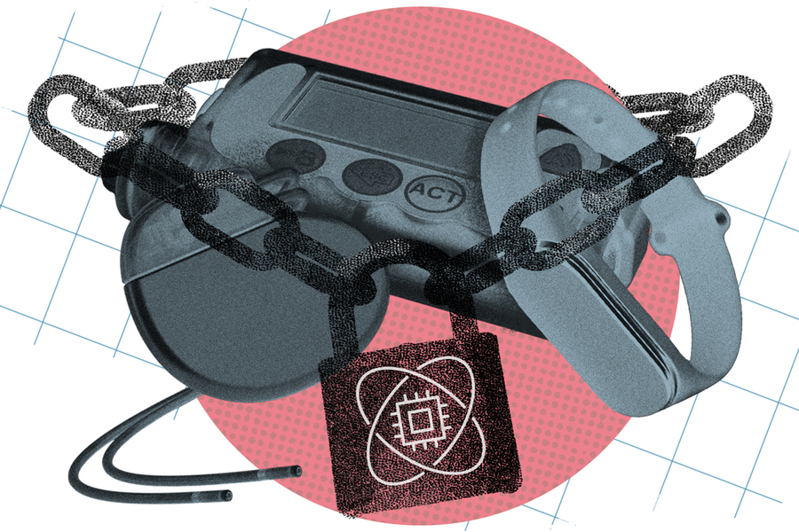 Personal medical devices securely wrapped in a chain