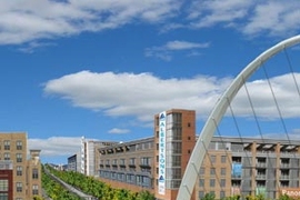 A rendering of the MIT team's proposal for the Denver Design District, which won them first place in the annual Gerald D. Hines Student Urban Design Competition.