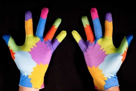 The hardware for a new gesture-based computing system consists of nothing more than an ordinary webcam and a pair of brightly colored lycra gloves.