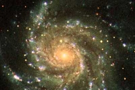 Galaxy in space
