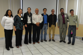 Several Imagínate team members and facilitators who worked with students in January. (L to R: Elena Vazquez, Mary Masterman, Sarah Bruce, Enrique Garcia, Cole Shaw, Drew Zoller, Dr. Jorge Huerta, Francisco Valenzuela)