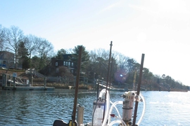 Radon/nitrate mapping system used by Matt Charette and Henrieta Dulaiova in their research.
