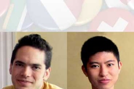 Freshman Adrian Jimenez-Galindo, left, and junior Eric Trac.