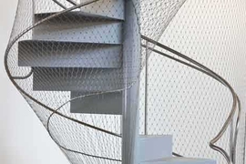 Detail of spiral stair from the Hinman Research Building at the Georgia Institute of Technology College of Architecture; designed by Nader Tehrani with Lord Aech & Sargent/Office dA team, and winner of an ever-growing string of prizes.