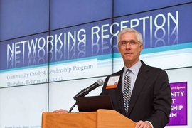 Alan Spoon at a Community Catalyst Leadership Program networking event at MIT in February 2012.
