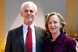 U.S. Commerce Secretary John Bryson and MIT President Susan Hockfield at “The Future of Manufacturing in the U.S." conference.