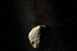 An artist's rendering of the asteroid Apophis.