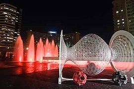 The Self-Assembly Line installation at TED Long Beach 2012