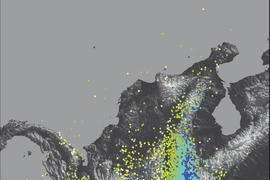 Local seismometers detect clusters of intermediate-depth earthquakes in and around the Colombian city of Bucaramanga. The epicenter of the quakes, more than 50 kilometers below the surface, is known as the "Nest."