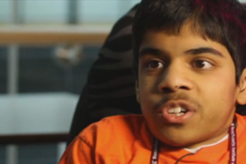 A screenshot of Prashanth Venkataram ’14 from one of the UROP Profile videos.