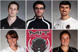 Seniors Craig Cheney, Joey Rafidi, Paul Syta, Michelle Teplensky, and Maddy Wharton.