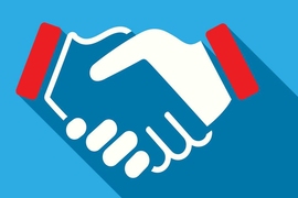 illustration of two hands shaking