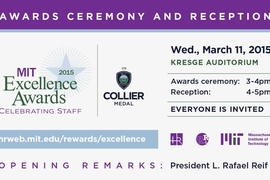 MIT Excellence Awards and Collier Medal 