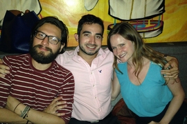 MIT-Mexico alumni (l-r) Isaac Lozada '11, Fernando Funakoshi '09, and Jody Pollock '13