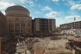 MIT.nano site, as seen from Building 16