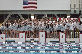 MIT won both the Men's and Women's NEWMAC Swimming and Diving Championships held at the Zesiger Center Pool.