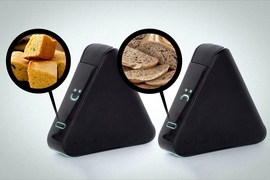 To use the Nima sensor, a new device that can detect gluten, diners put a pea-sized sample of food or liquid into a disposable capsule, and insert the capsule into the device, which mixes the food into a solution that detects gluten. In two to three minutes, a digital display appears on the sensor, indicating if the food sample does or doesn’t contain gluten.