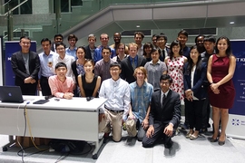 Students from MIT and Hong Kong attended the MIT Kickstart Showcase.