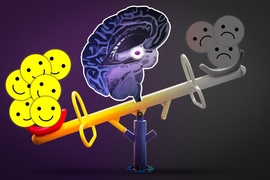 A new study from MIT finds that positive and negative emotions are controlled by two populations of neurons that are genetically programmed to encode memories of either fearful or pleasurable events.